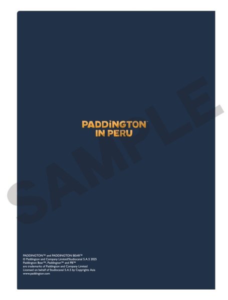 画像2: パディントン™シングルクリアファイル ネイビー★数量限定★ (2)